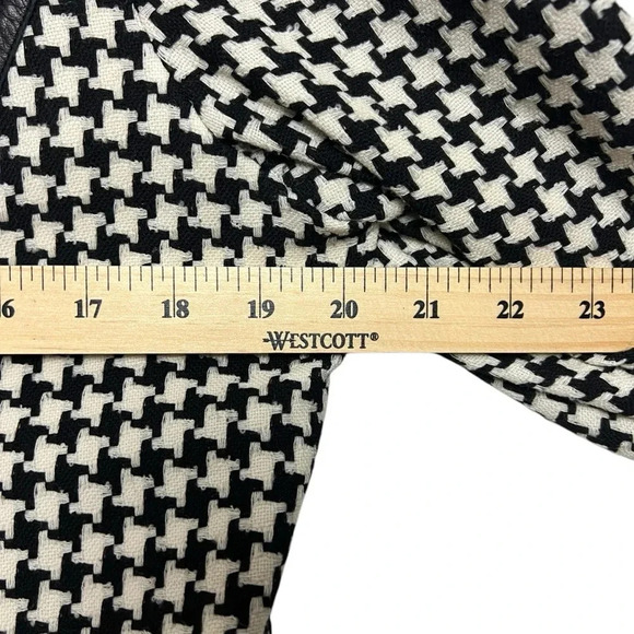 Nordstrom Studio 121 Black and Off White Houndstooth Open Blazer Womens Size 14 - Picture 5 of 8